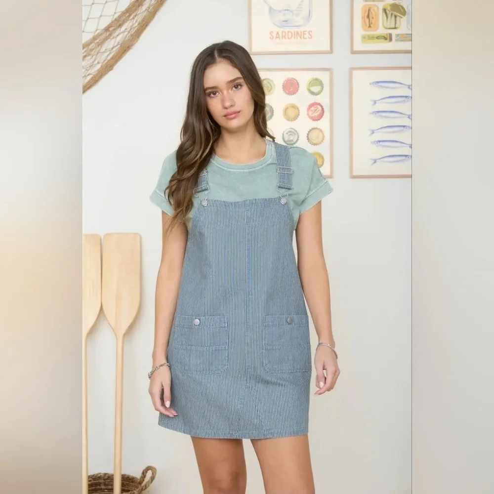 Washed Short Sleeve Boxy Knit Top - Picture 1 of 2